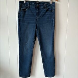 Buffalo David Bitton High Rise Stretch Ankle Grazer Blue Skinny Jeans Size 12